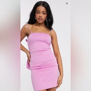 ASOS pink bow dress